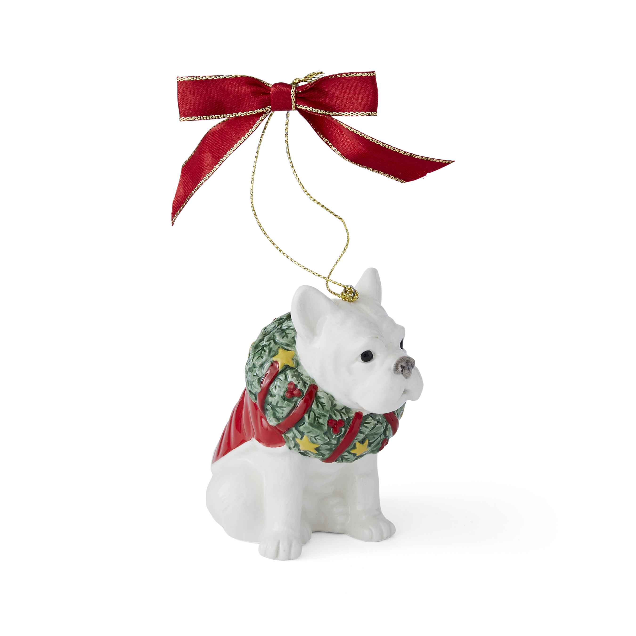 Christmas Tree French Bulldog Ornament image number null